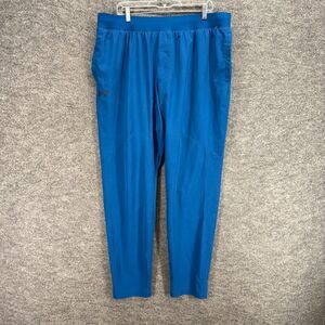 Under Armour Activewear Track Pants Women 2XL Tall Blue Pull On Pockets Fitted